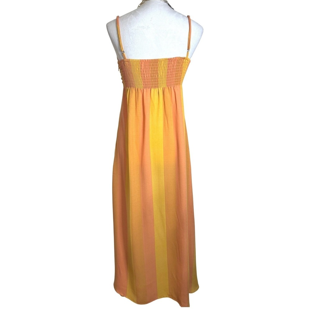 Show Me Your Mumu Magnolia Sun Kissed Stripe Midi Dress  M Bohemian Festival - Picture 2 of 11